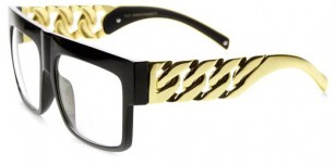 Black 'Gold Chain' glasses