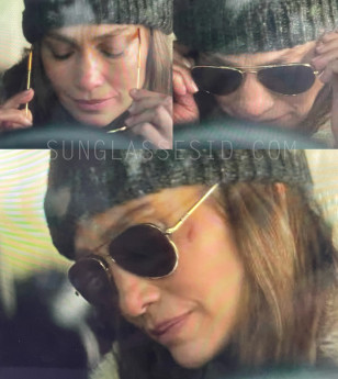 Jennifer Lopez wears Randolph Engineering Concorde sunglassesin The Mother. What looks like the RE logo on the temples can just be spotted, as well as the brown tortoise temple tips.