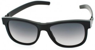 ic! berlin Fahrlehrer Klaus black rough with black gradient lenses, A0564002804804311sf