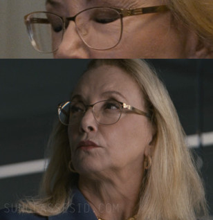 J. Smith-Cameron as Gerri Kellman wearing ic! berlin eyeglasses in Episode 4 and 5 of Season 5 of Succession (2023).