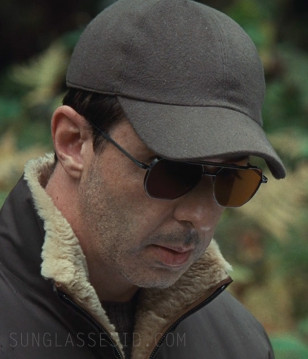 Jeremy Strong wears a pair of black Jacques Marie Mage Brion sunglasses in Episode 5 of Season 4 of Succession.