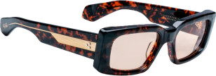 Jacques Marie Mage Supersonic, Brown with Yellow lenses