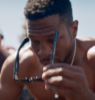 Jonathan Majors as Damian Anderson wears Jacques Marie Mage sunglasses in Creed III.