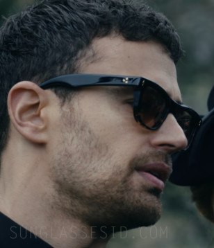 Theo James wears Jacques Marie Mage sunglasses in The Gentlemen.