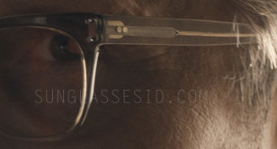 Details of the Moscot Baba eyeglasses worn by Mads Mikkelsen in the movie Indiana Jones and the Dial of Destiny.