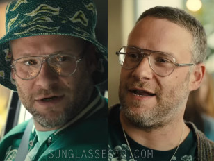 Seth Rogen wears Moscot Korva-TT eyeglasses in Platonic (2023).