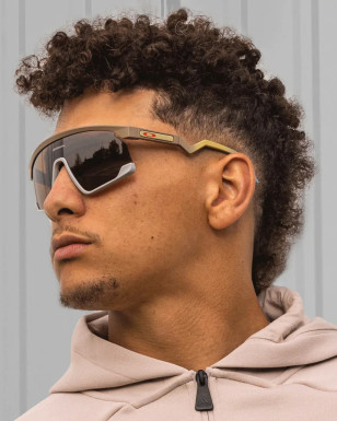 Patrick Mahomes wearing 'his' Oakley BXTR sunglasses