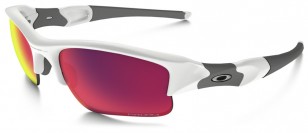 Oakley Flak Jacket, polished white, iridium black.