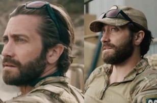 Jake Gyllenhaal wears black Oakley TwoFace sunglasses in The Covenant.