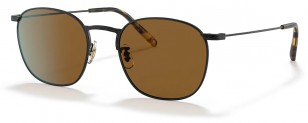 Oliver Peoples Goldsen OV1285ST, 506253 52-20 matte black frame, true brown lens