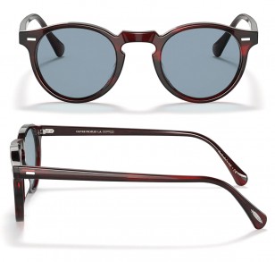 Oliver Peoples Gregory Peck Sun, Bordeaux Bark - Cobalto, 0OV5217S - 167556