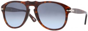 Persol PO0649, havana frame, Sky blue gradient lenses, color code 24/86