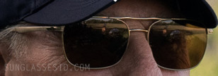 In this closer look we can see the details of the Persol PO2454S sunglasses worm by Craig T. Nelson in Book Club 2.