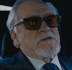 Brian Cox as Logan Roy wears Persol PO3099 sunglasses in the series Succession.
