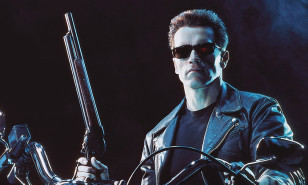 The Persol Ratti sunglasses are also used on the posters and marketing material for Terminator 2.