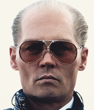 The glasses feature prominently on the Black Mass film poster