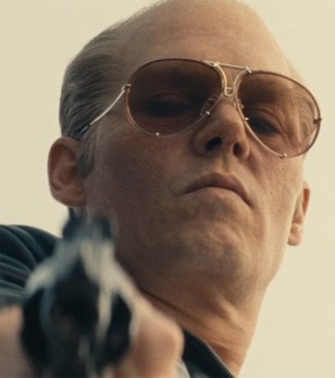 Johnny Depp wearing the vintage Carrera Porsche Design 5623 glasses in Black Mass