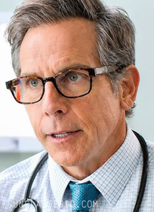 Ben Stiller wears ProDesign Cut 5 eyeglasses in the movie The Dink.