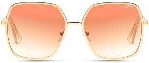Quay Undercover wit gold frame and rose gradient lens
