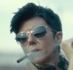 Tig Notaro wears Randolph Engineering Aviator sunglasses in Army Of The Dead.