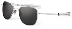 Randolph Engineering Aviator sunglasses, matte chrome frame