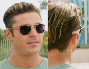 Zac Efron wears Randolph Engineering Aviator sunglasses in Baywatch