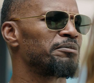 Jamie Foxx wears Randolph Intruder sunglasses in Sleepless.