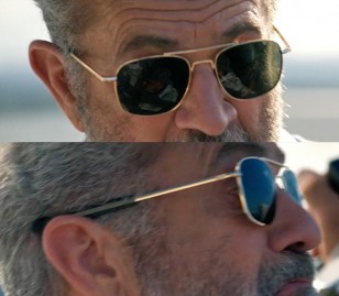 Mel Gibson wears Randolph Engineering Aviator sunglasses in Panama.