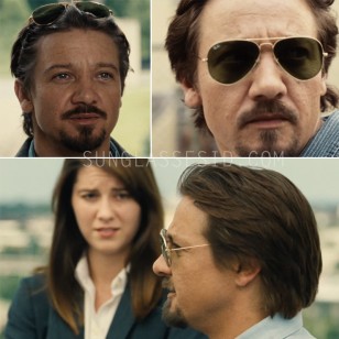 Jeremy Renner wearing Ray-Ban 3025 Aviator sunglasses in Kill The Messenger