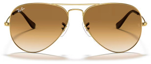 Ray-Ban RB3025 Aviator Gradient, Gold (Arista) frame, Brown Gradient lenses