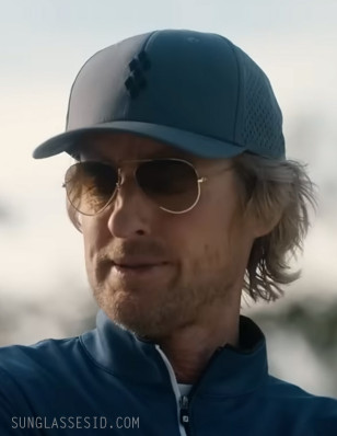 Owen Wilson wears Ray-Ban RB3025 Aviator sunglasses in Stick.