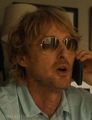 Owen Wilson wears a pair of Ray-Ban RB3025 Aviator sunglasses throughout the series Stick
