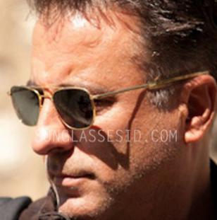 Andy Garcia wears Randolph Engineering RE Aviator sunglasses in the film A Dark 