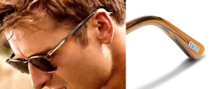 The SALT Fuller glasses have two rivets on the front and side and a SALT logo at the temple tips which can just be spotted.