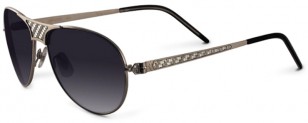 Sama Monterey II sunglasses, silver with carbon fiber