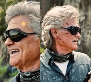 Kurt Russell wears black glacier sunglasses in Episode 6 of Season 2 of Monarch: Legacy of Monsters.