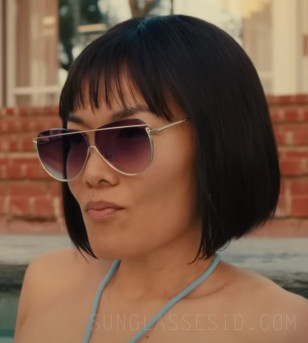 Ali Wong wears a unique pair of sunglasses in the Netflix tv series Beef (2023).