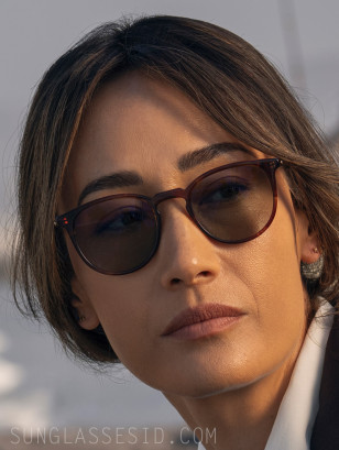 Maggie Q wears brown sunglasses in the series Ballard.