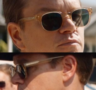 The sunglasses worn by actor Matt Damon in Ford v. Ferrari are Entourage of 7 Beacon sunglasses.