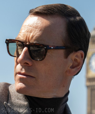 Michael Fassbender wears Lazare Studio Palmer sunglasses in Black Bag.