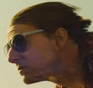 Tom Cruise wears a pair of L.G.R. Comoros sunglasses during a motorbike chase in Mission: Impossible - Rogue Nation.