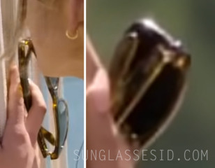 The sunglasses worn by Sydney Sweeney have a transparant frame in the movie Anyone But You.