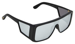 Tom Ford Black / Smoke Mirrored FT0710 Atticus Shield Sunglasses