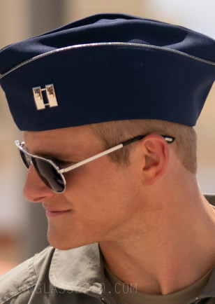 Alexander Ludwig wears Tom Ford Marko FT0144 sunglasses in Operation Christmas Drop.