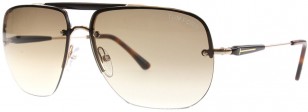 Tom Ford Nils FT0380, Havana and Rose Gold 28F