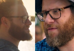 Seth Rogen wears a pair of unidentified eyeglasses in the movie Long Shot.