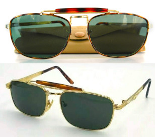 Similar sunglasses models from Sting (top) and Polaroid (bottom).