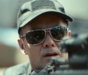 Garret Dillahunt wears Wiley X Klein sunglasses in Army Of The Dead.