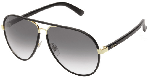 black and gold gucci frames