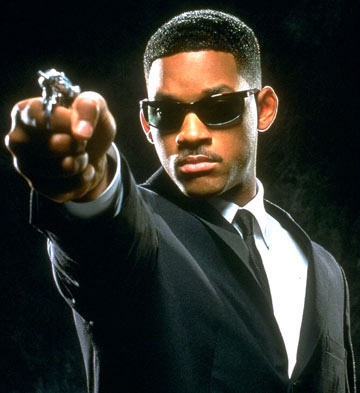 men in black ray bans